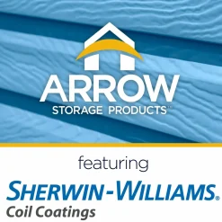 Arrow Metal Sheds-Select 6 x 7 x 7 ft Blue Shed