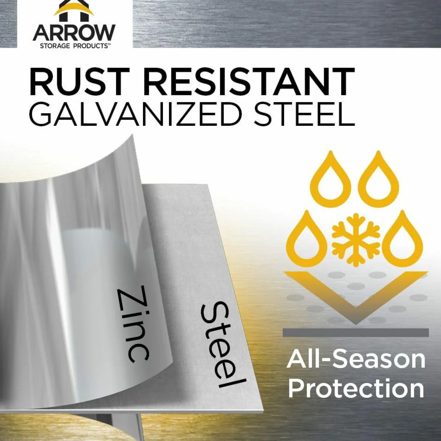 Arrow Metal Sheds-Select 6 x 4 x 6 ft Green Shed