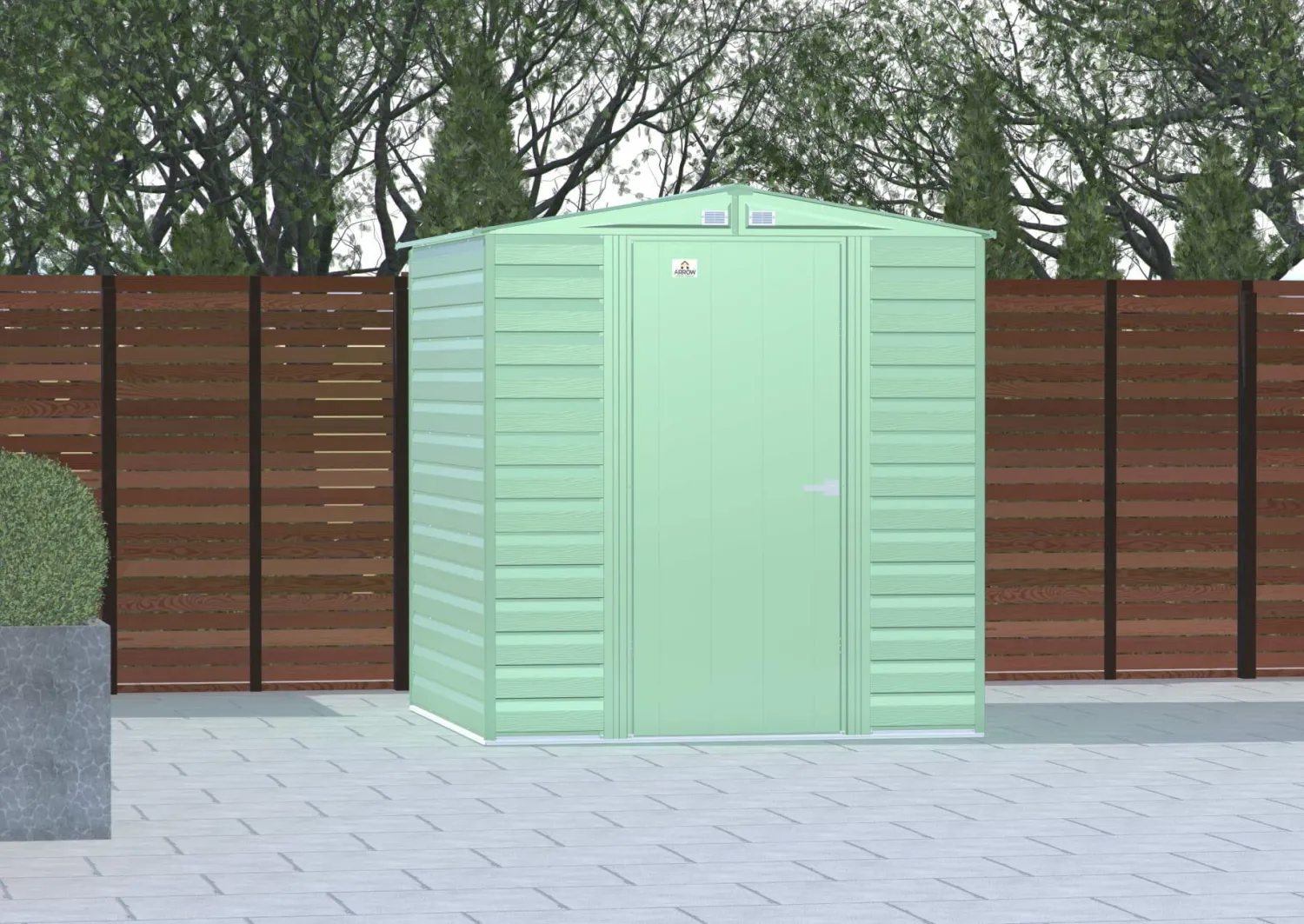 Arrow Metal Sheds-Select 6 x 7 x 7 ft Green Shed