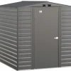 Arrow Metal Sheds-Select 6 x 7 x 7 ft Grey Shed