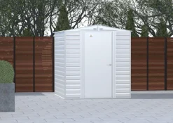 Arrow Metal Sheds-Select 6 x 7 x 7 ft Light Grey Shed
