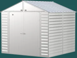 Arrow Metal Sheds-Select 8 x 8 x 8 ft Light Grey Shed