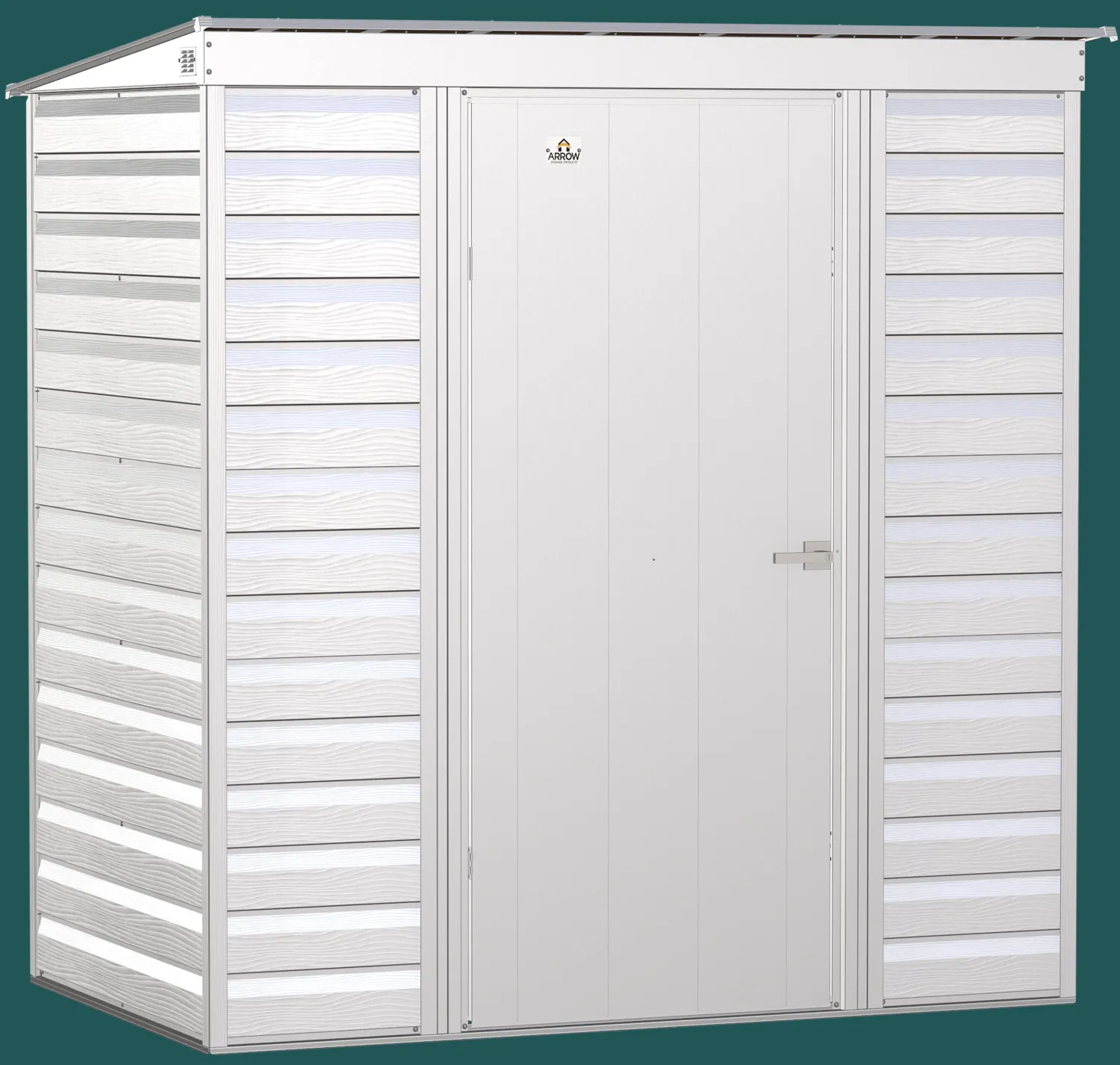 Arrow Metal Sheds-Select 6 x 4 x 6 ft Light Grey Shed