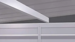 Arrow Metal Sheds-Select Steel Storage Shed, Pent, Charcoal