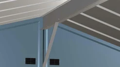 Arrow Metal Sheds-Select Steel Storage Shed, Peak, Blue Grey