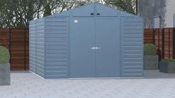 Arrow Metal Sheds-Select Steel Storage Shed, Peak, Blue Grey
