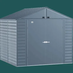Arrow Metal Sheds-Select Steel Storage Shed, Peak, Blue Grey