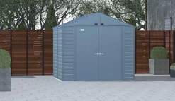 Arrow Metal Sheds-Select Steel Storage Shed, Peak, Blue Grey