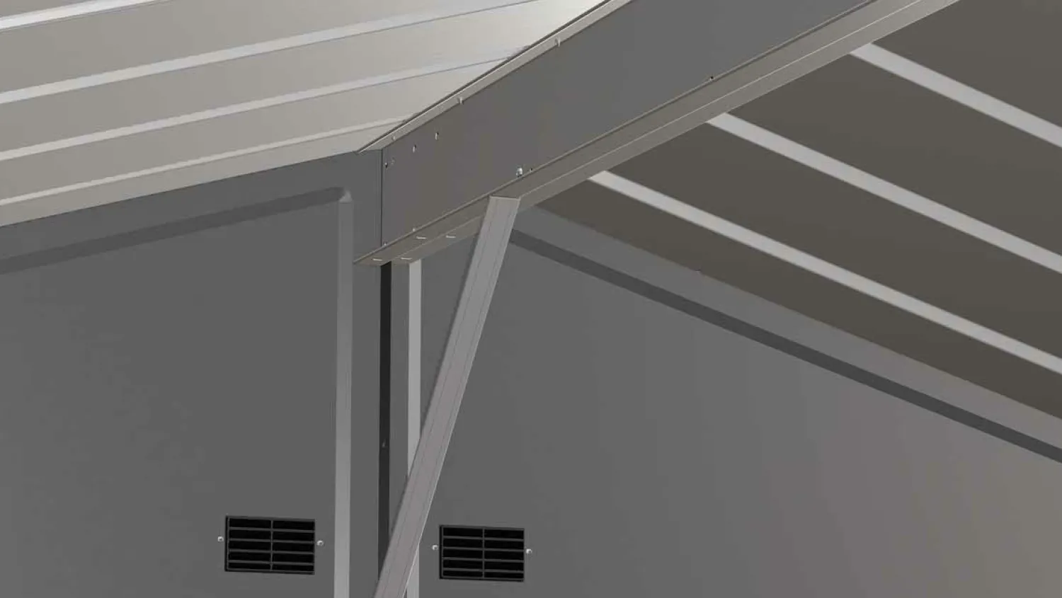 Arrow Metal Sheds-Select Steel Storage Shed, Peak, Charcoal