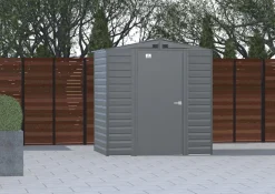 Arrow Metal Sheds-Select Steel Storage Shed, Peak, Charcoal