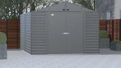Arrow Metal Sheds-Select Steel Storage Shed, Peak, Charcoal