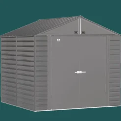 Arrow Metal Sheds-Select Steel Storage Shed, Peak, Charcoal