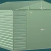 Arrow Garden Sheds|Metal Sheds-Select Steel Storage Shed, Peak, Sage Green