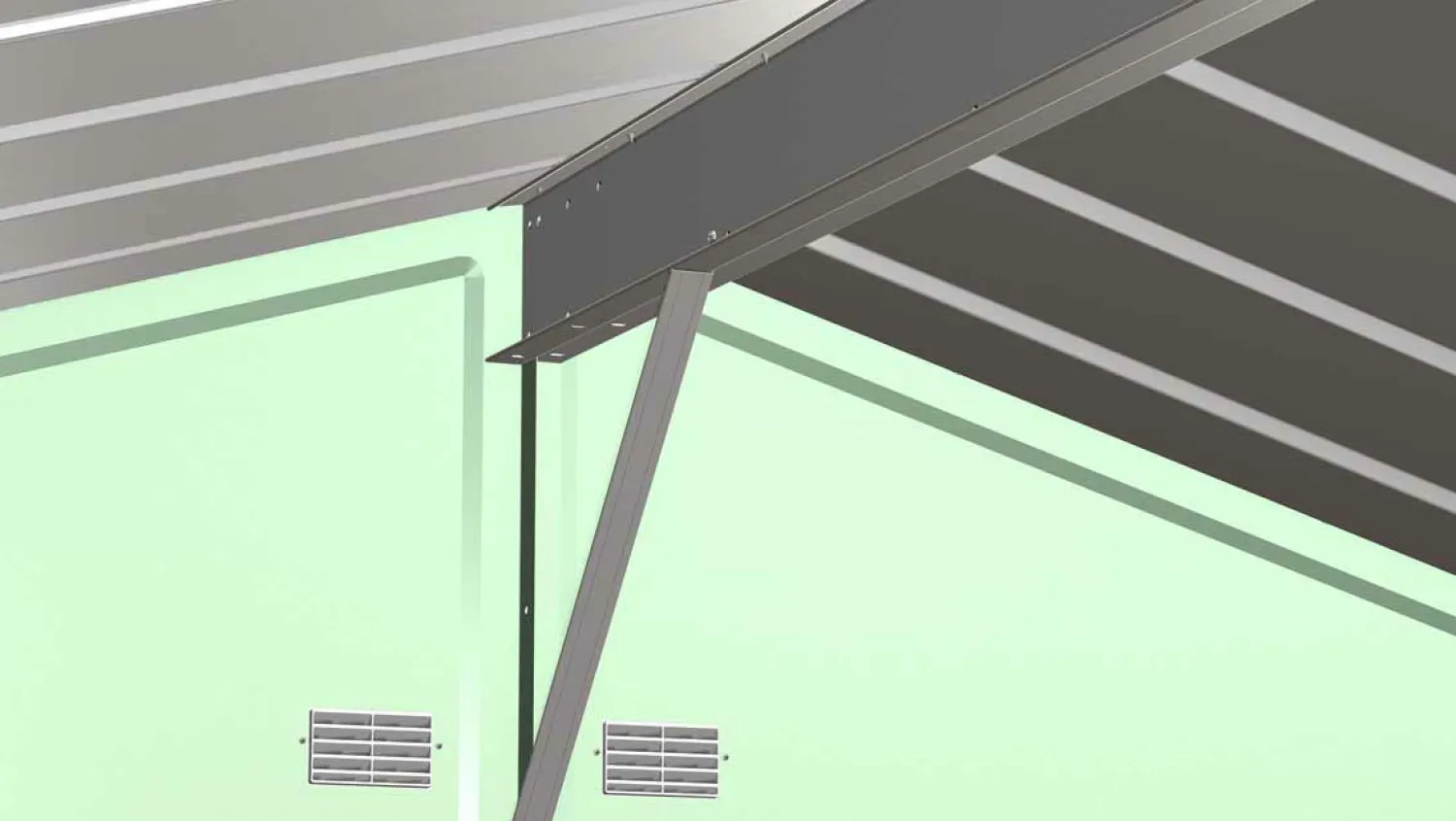 Arrow Garden Sheds|Metal Sheds-Select Steel Storage Shed, Peak, Sage Green