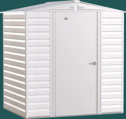 Arrow Metal Sheds-Select Steel Storage Shed, Peak, Flute Grey
