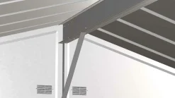 Arrow Metal Sheds-Select Steel Storage Shed, Peak, Flute Grey