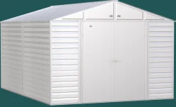 Arrow Metal Sheds-Select Steel Storage Shed, Peak, Flute Grey