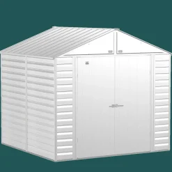 Arrow Metal Sheds-Select Steel Storage Shed, Peak, Flute Grey