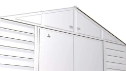 Arrow Metal Sheds-Select Steel Storage Shed, Peak, Flute Grey