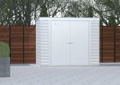 Arrow Metal Sheds-Select Steel Storage Shed, Pent, Flute Grey