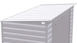 Arrow Metal Sheds-Select Steel Storage Shed, Pent, Flute Grey