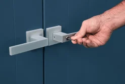 Arrow Metal Sheds-Spacemaker 6 x 3 x 6 ft Blue Grey Shed