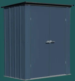 Arrow Metal Sheds-Spacemaker 6 x 3 x 6 ft Blue Grey Shed