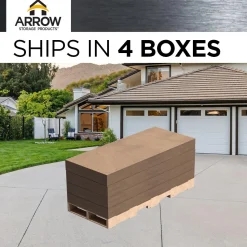 Arrow Carport Enclosure Kits And Walls-Two Sided Steel Carport Enclosure