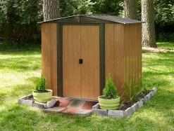 Arrow Metal Sheds-6x5 Woodgrain Shed