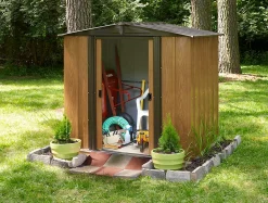 Arrow Metal Sheds-6x5 Woodgrain Shed