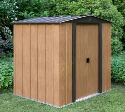 Arrow Metal Sheds-6x5 Woodgrain Shed