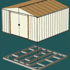 Arrow Floor Frame & Base Kits-Base Kits for Sheds 5 ft. x 4 ft.