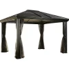 Sojag Hard-Top Gazebos-Cambridge Hardtop Gazebo, 10 ft. x 12 ft.