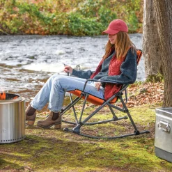 Camp & Go Quad Chairs-CAMP&GO Clay Soft Arm Rocking Quad Chair