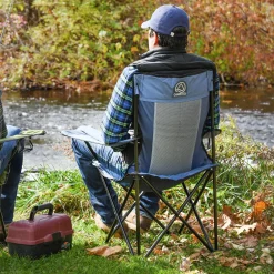 Camp & Go Quad Chairs-CAMP&GO Mesh Back Quad Camping Chair