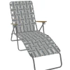 Camp & Go Beach Lounge Chairs-CAMP&GO Steel web chaise lounger