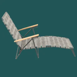 Camp & Go Beach Lounge Chairs-CAMP&GO Steel web chaise lounger