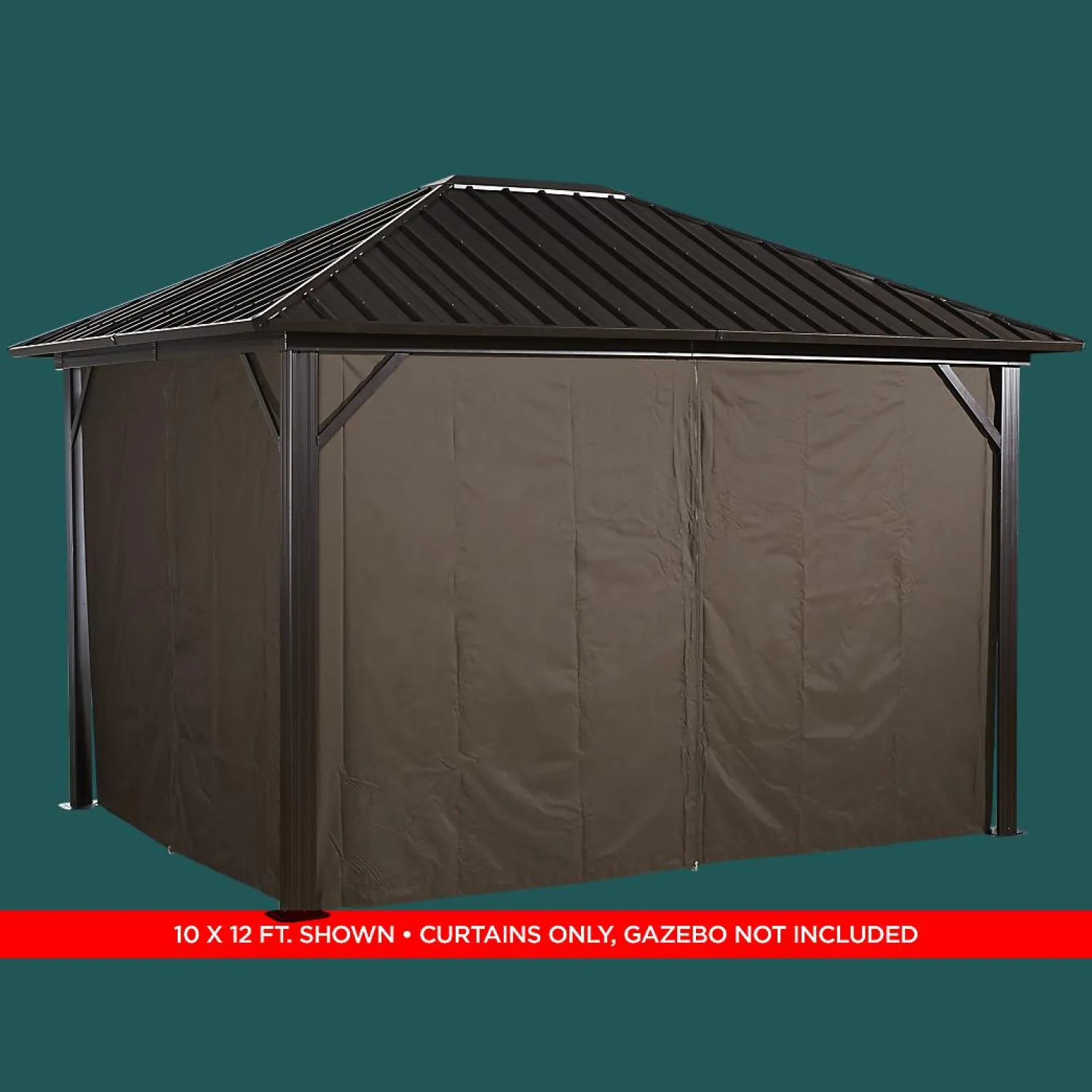 Sojag Gazebo Curtains-Curtains for Genova Gazebo (Gazebo Not Included)