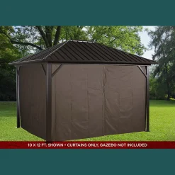 Sojag Gazebo Curtains-Curtains for Genova Gazebo (Gazebo Not Included)