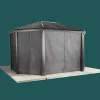 Sojag Gazebo Curtains-Curtains for Komodo Gazebo, 12 ft. x 15 ft. Gray, Gazebo Not Included