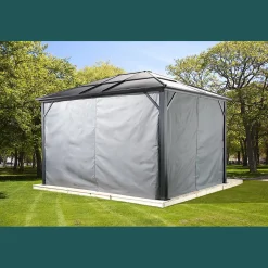 Sojag Gazebo Curtains-Curtains for Meridien Gazebo (Gazebo Not Included)
