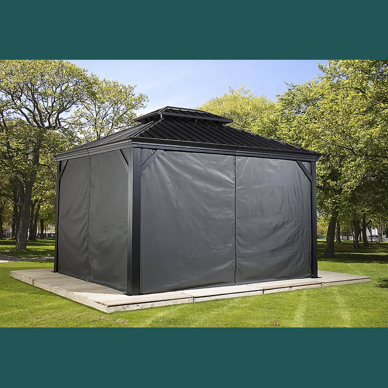 Sojag Gazebo Curtains-Curtains for Messina Gazebo (Gazebo Not Included)