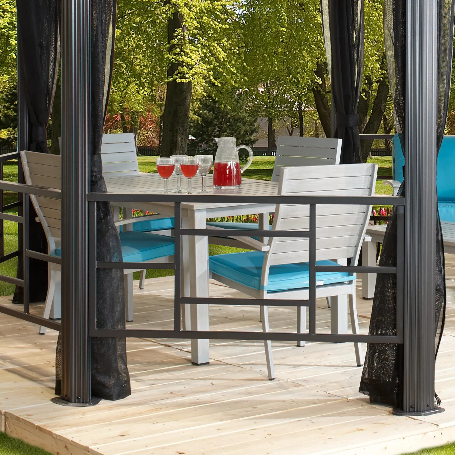 Sojag Gazebo Curtains-Decorative Fences for Komodo Gazebo