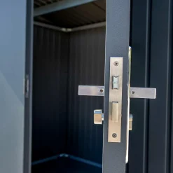 Sojag Metal Sheds-Denali Steel Storage Shed, 8 ft. x 5 ft. Anthracite