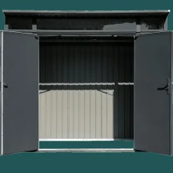 Sojag Metal Sheds-Denali Steel Storage Shed, 8 ft. x 5 ft. Anthracite