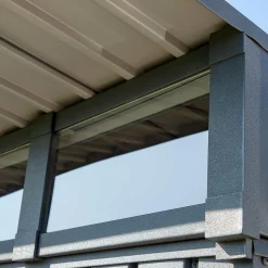 Sojag Metal Sheds-Denali Steel Storage Shed, 8 ft. x 5 ft. Anthracite