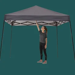 QuikShade Pop-Up Canopies-Expedition One Push EX64 Slant Leg Pop-Up Canopy, 10 ft. x 10 ft. White