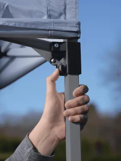 QuikShade Pop-Up Canopies-Expedition Straight Leg Pop-Up Canopy Tent Blue