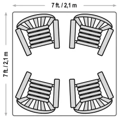 QuikShade Pop-Up Canopies-Go Hybrid 6 x 6 ft. Slant Leg Canopy