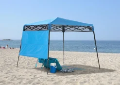 QuikShade Canopy Tents|Pop-Up Canopies-Go Hybrid Slant Leg Pop-Up Canopy, 6 ft. x 6 ft. Red